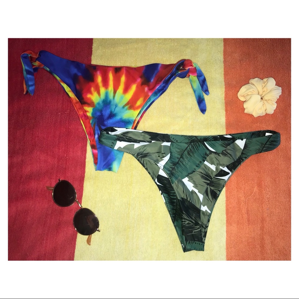 NWOT TIE DYE Medium Bikini Bottoms from ZAFUL